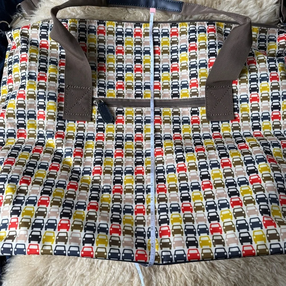 Orla Kiely Cars Pattern Large Travel Tote Bag - Picture 2 of 6